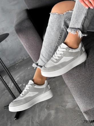 
 
Кросівки жіночі Jessi білі + сірий екошкіра 7993 розмір 38
Матеріал: екошкіра. . фото 9