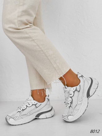 
 
Кросівки жіночі Alesan білі + сірий екошкіра 8012 розміри 38, 39, 41
Матеріал. . фото 6