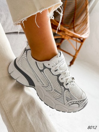 
 
Кросівки жіночі Alesan білі + сірий екошкіра 8012 розміри 38, 39, 41
Матеріал. . фото 11