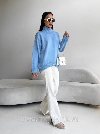 Яскравий лаконічний светр у стилі Massimo стане улюбленою річчю в повсякденному . . фото 6