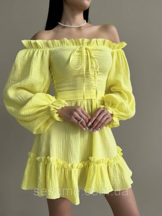 Ідеальне плаття для тих, хто цінує жіночність! Це плаття з мусліну, створеного з. . фото 2