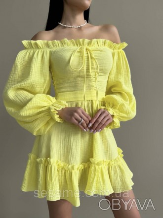 Ідеальне плаття для тих, хто цінує жіночність! Це плаття з мусліну, створеного з. . фото 1