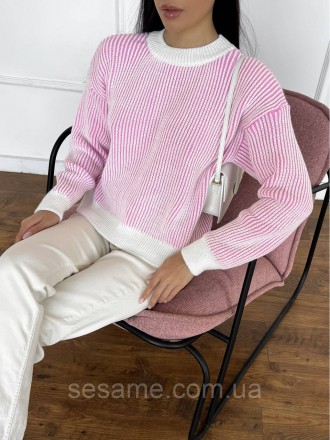 Необычный свитер очень вдохновенной вязки. В классическом стиле. . фото 3