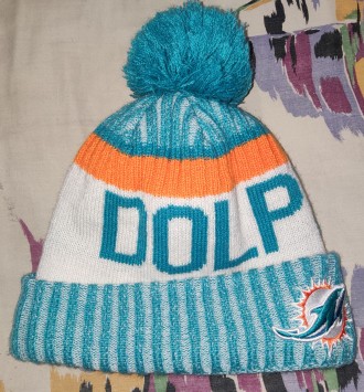 Зимняя шапка New Era NFL Miami Dolphins, двойная, примерный размер 56-59, новое . . фото 5