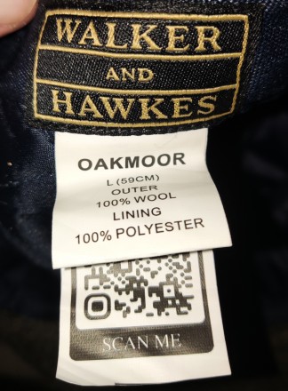 Кепка Harris Tweed Walker and Hawkes, 100%-шерсть, размер-59, новое состояние. . фото 10