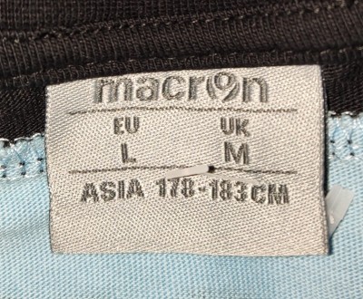 Футболка-джемпер Macron FC Aston Villa, 100%-cotton, размер S/M, длина-66см, под. . фото 10