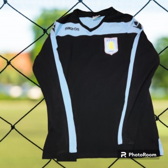Футболка-джемпер Macron FC Aston Villa, 100%-cotton, размер S/M, длина-66см, под. . фото 2