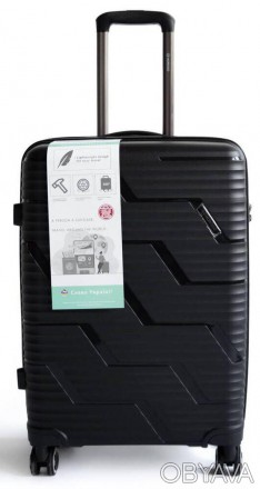 Пластиковый большой чемодан из поликарбоната 85L Horoso черный S120228S black
Оп. . фото 1