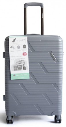 Пластиковый маленький чемодан из поликарбоната 36L Horoso серый S120248S grey
Оп. . фото 2