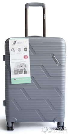 Пластиковый маленький чемодан из поликарбоната 36L Horoso серый S120248S grey
Оп. . фото 1