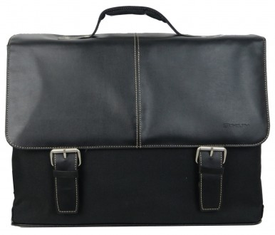 Мужской портфель с отделом для ноутбука 15,6 дюймов Monolith черный S2395 black
. . фото 4