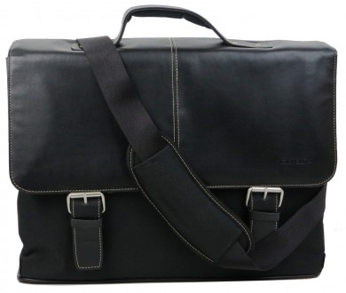 Мужской портфель с отделом для ноутбука 15,6 дюймов Monolith черный S2395 black
. . фото 2