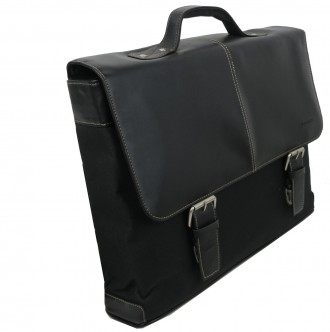 Мужской портфель с отделом для ноутбука 15,6 дюймов Monolith черный S2395 black
. . фото 5