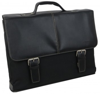 Мужской портфель с отделом для ноутбука 15,6 дюймов Monolith черный S2395 black
. . фото 3