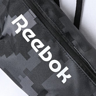 Поясная сумка, набедренная сумка, бананка Reebok Active Core черная с серым пикс. . фото 9