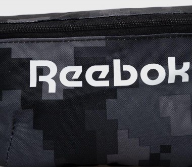 Поясная сумка, набедренная сумка, бананка Reebok Active Core черная с серым пикс. . фото 11
