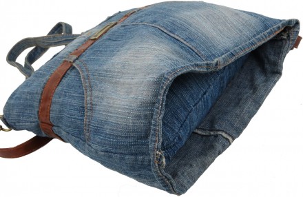Женская джинсовая сумка Fashion jeans bag синяя Jeans8059 blue
Описание:
	Поверх. . фото 6