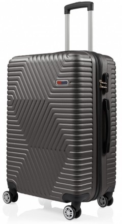 Средний пластиковый чемодан на колесах 70L GD Polo серый 60k001 medium grey
Опис. . фото 2