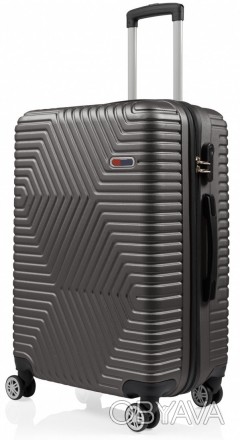 Средний пластиковый чемодан на колесах 70L GD Polo серый 60k001 medium grey
Опис. . фото 1
