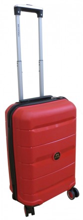 Пластиковый маленький чемодан из полипропилена 40L My Polo красный 70c05 small r. . фото 4