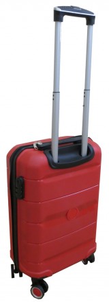 Пластиковый маленький чемодан из полипропилена 40L My Polo красный 70c05 small r. . фото 6