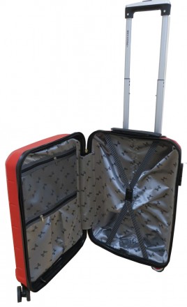 Пластиковый маленький чемодан из полипропилена 40L My Polo красный 70c05 small r. . фото 7