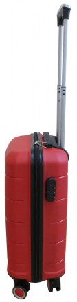 Пластиковый маленький чемодан из полипропилена 40L My Polo красный 70c05 small r. . фото 5