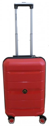Пластиковый маленький чемодан из полипропилена 40L My Polo красный 70c05 small r. . фото 2