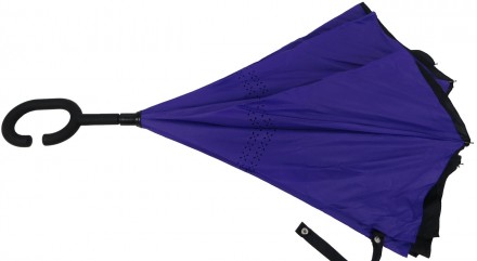 Механический двухслойный зонт-трость обратного сложения Ferretti S1645428
Описан. . фото 5