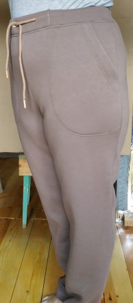 Теплі спортивні штани із високоякісного турецького футера (трикотажу з начосом).. . фото 3