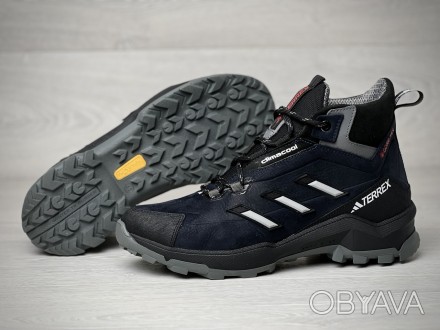 Зимние кожаные ботинки, кроссовки термо, Adidas Clima Gore-Tex Denim 44