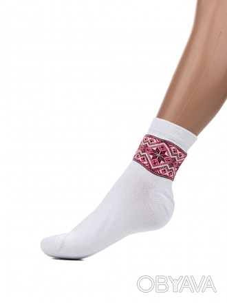 Шкарпетки жіночі з орнаментомЦіна за упаковку (12 пар). . фото 1