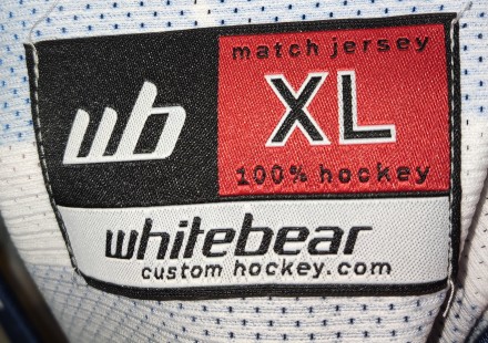 Хоккейный jersey Whitebear HC Munchenbuchsee-moosseedorf, размер-XL, длина-82см,. . фото 8