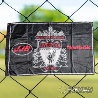 Футбоьный флаг-баннер Reebok FC Liverpool, размер 120х75см, в хорошем состоянии. . фото 1