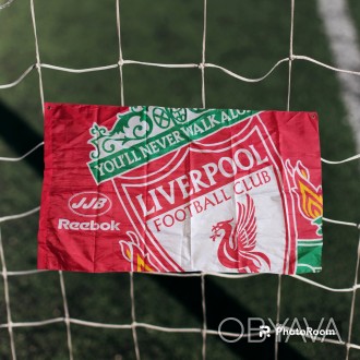 Футбоьный флаг-баннер FC Liverpool, размер 120х75см, в хорошем состоянии. . фото 1