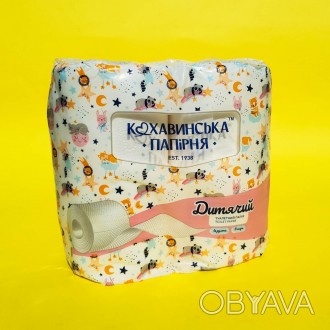 Двухслойная детская туалетная бумага от Кохавинки. Благодаря наличию картонной г. . фото 1