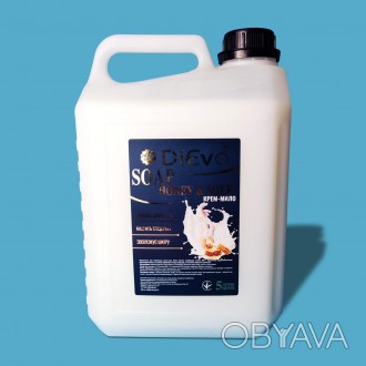 Мыло жидкое Honey Milk Premium DiЄvo упаковка 5 л – нежная очистка с ароматом ме. . фото 1