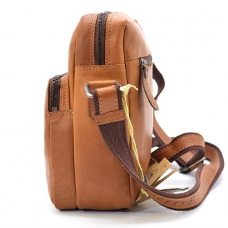 Багатофункціональна сумка крос-боді, колір коньячний, HILL BURRY HB3162B. . фото 6