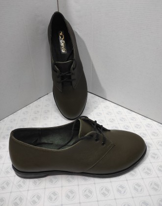 Жіночі туфлі з натуральної шкіри, на шнурках, розмірна сітка з 36-40. . фото 5