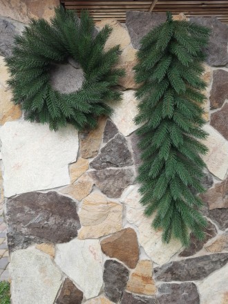 Новорічний вінок "Буковельський" 50см зелений Декор
Лита конструкція дарує макси. . фото 8