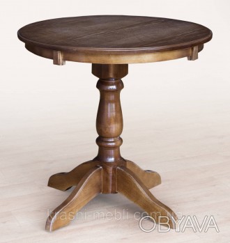Обідній кухонний стіл, круглий не розкладний.
Діаметр стільниці 80 см.
Колір: те. . фото 1