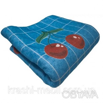 Электропростынь Electric blanket 5714 150х160 см, голубая с вишнями 
Электропрос. . фото 1