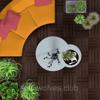 Деревинно-полімерна композитна плитка - інноваційний матеріал, що об'єднує ПВХ, . . фото 8