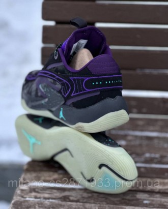 Кросівки Air Jordan Luka 2 Black/Purple. Розмір 43. Довжина по устілці 27.5 см. . . фото 15