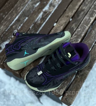Кросівки Air Jordan Luka 2 Black/Purple. Розмір 43. Довжина по устілці 27.5 см. . . фото 16