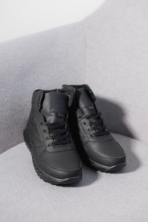 Підліткові черевики шкіряні зимові чорні CrosSAV 21-42/2
36 - 23.5 см
37 - 24 см. . фото 2