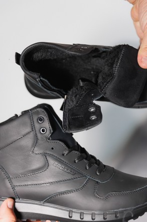 Підліткові черевики шкіряні зимові чорні CrosSAV 21-42/2
36 - 23.5 см
37 - 24 см. . фото 5