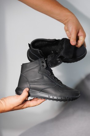 Підліткові черевики шкіряні зимові чорні CrosSAV 21-42/2
36 - 23.5 см
37 - 24 см. . фото 4
