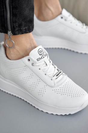 Жіночі кросівки шкіряні весняно-осінні білі Emirro 222 Trend
Жіночі білі шкіряні. . фото 7
