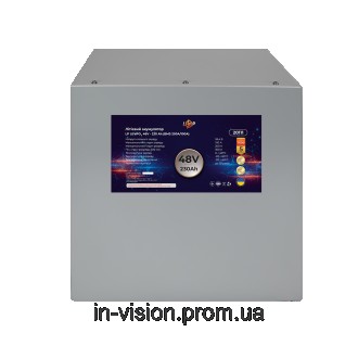 Литий-железо-фосфатный аккумулятор LP LiFePO4 48V - 230 Ah (BMS 200A/100A) метал. . фото 5